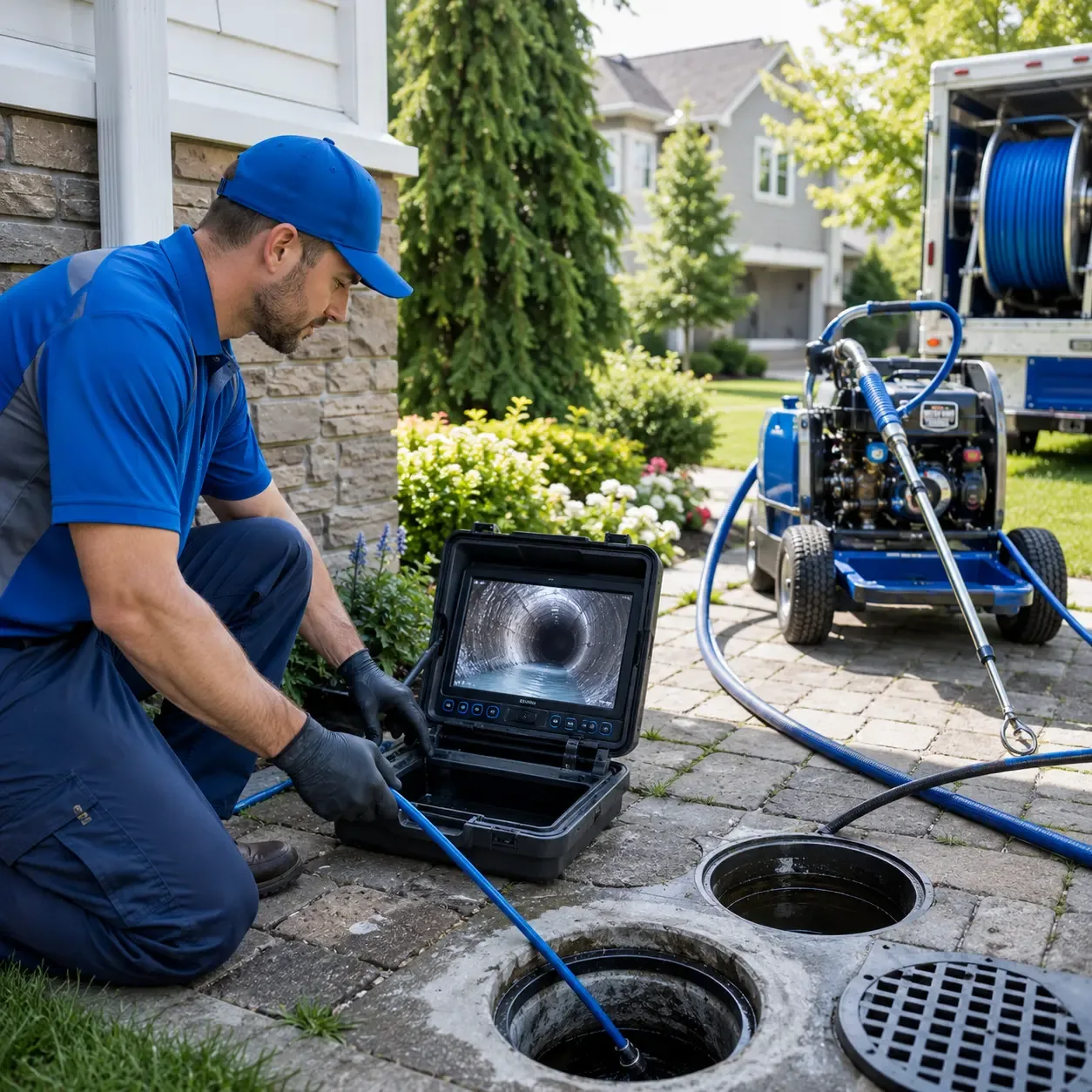 Outdoor drain cleaning professionals serving Freeland, MI